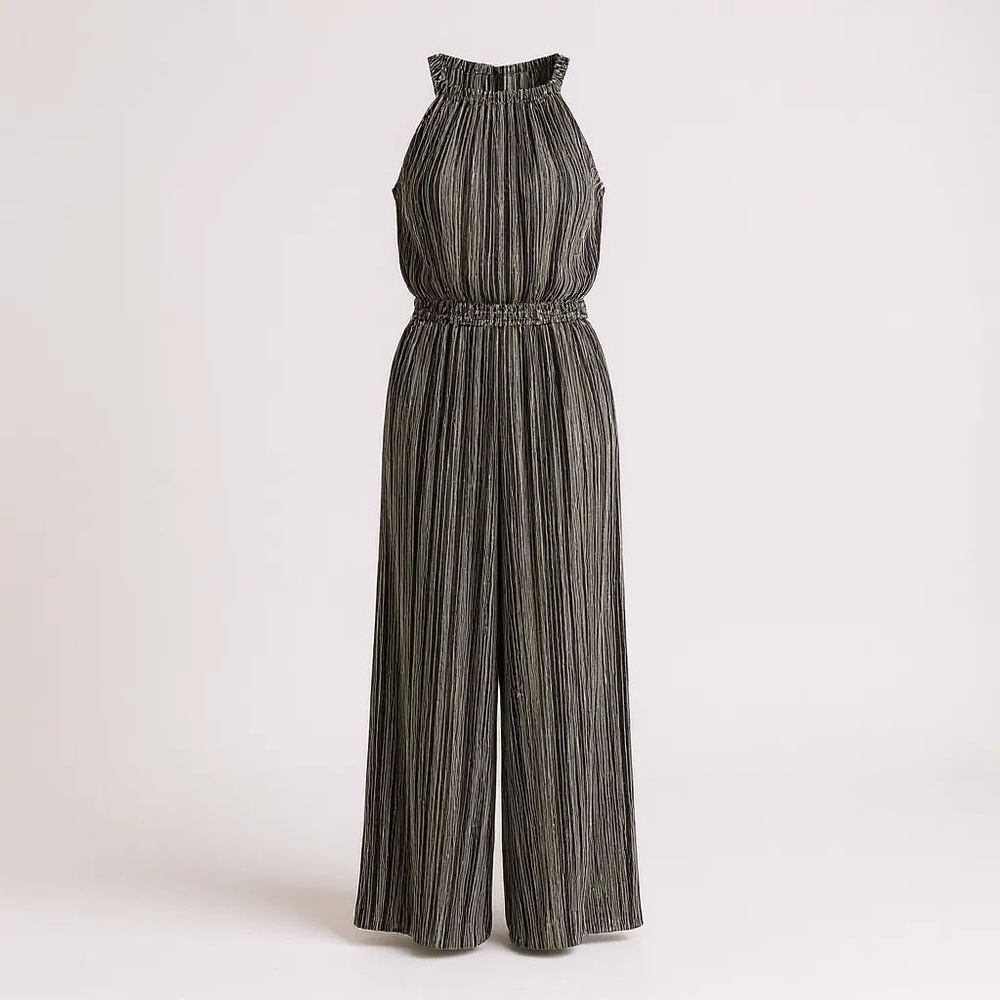 London Times Jumpsuit Black/White (Size 16) NWT
